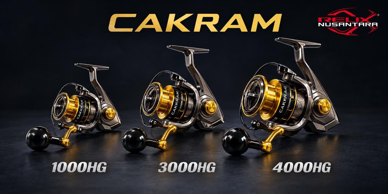 RELIX CAKRAM REEL μηχανισμος ψαρεματος spinning