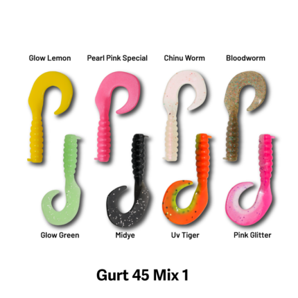 Gurt 45mm 8 Τεμάχια – Σιλικόνη για Τσιπούρα και Αρπακτικά Ψάρια - Τεχνητό Δόλωμα - Image 10