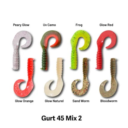 Gurt 45mm 8 Τεμάχια – Σιλικόνη για Τσιπούρα και Αρπακτικά Ψάρια - Τεχνητό Δόλωμα - Image 11