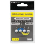 Moving Ball Jighead Silver SMB 8 – Αρθρωτή Μολυβοκεφαλή για Σιλικόνες - 4 ΤΜΧ