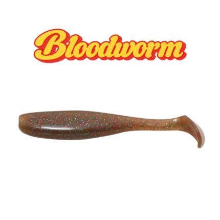 silkon shad 50 bloodworm hanfishing